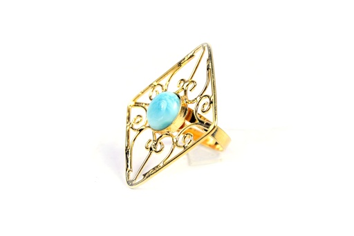[32988] AUTO DORATO LARIMAR RING