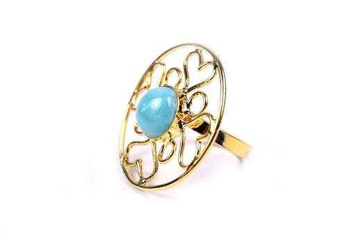 [32992] AUTO DORATO LARIMAR RING