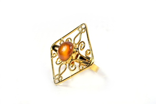 [32994] AUTO DORATO COW HORN RING