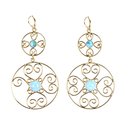 [32865] AUTO DORATO AMBER SMALL EARRINGS